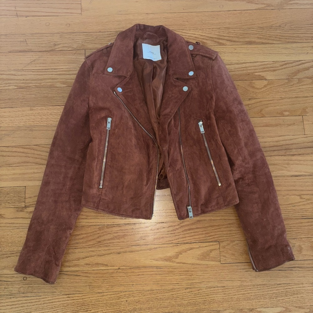 Brown suede jacket